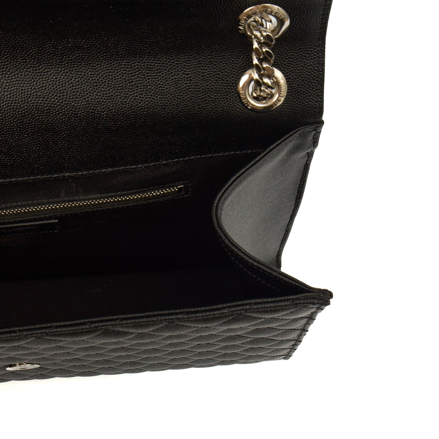 Saint Laurent Shoulder Bag Envelope - Large in Black, Calfskin Leather — Alternate View 19