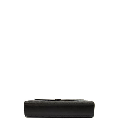 Saint Laurent Shoulder Bag Envelope - Large in Black, Calfskin Leather — Detail View