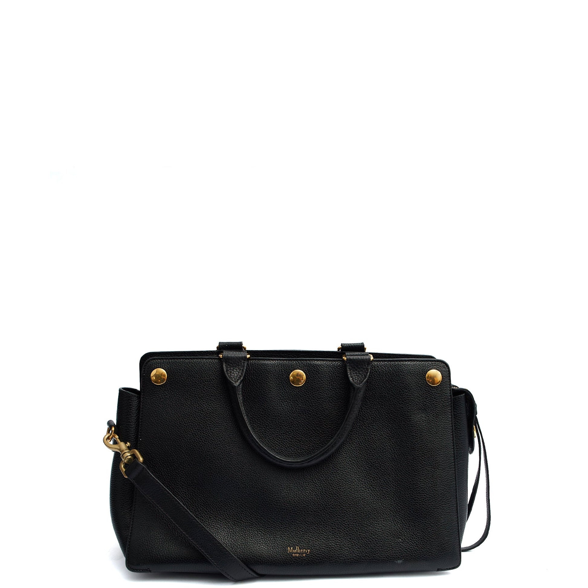 Mulberry Cross Body Chester in Black, Leather — Alternate View 11