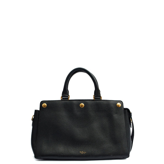 Mulberry Cross Body Chester in Black, Leather — Front View
