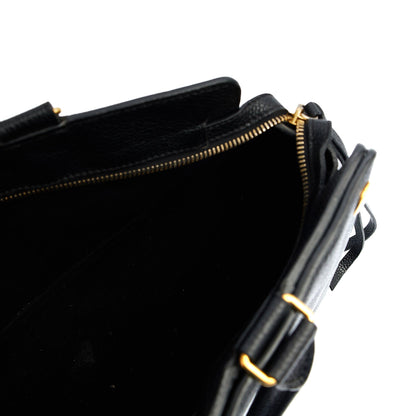 Mulberry Cross Body Chester in Black, Leather — Detail View