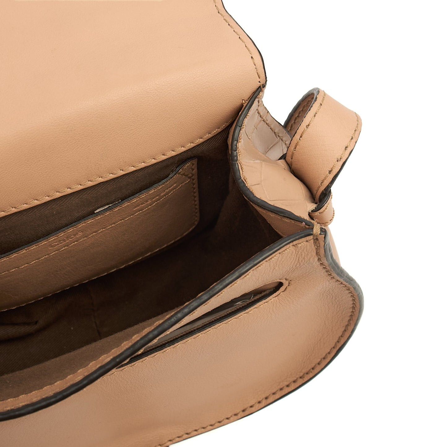 Chloe Cross Body Marcie - Small in Neutral, Exotic Effect Leather — Alternate View 11