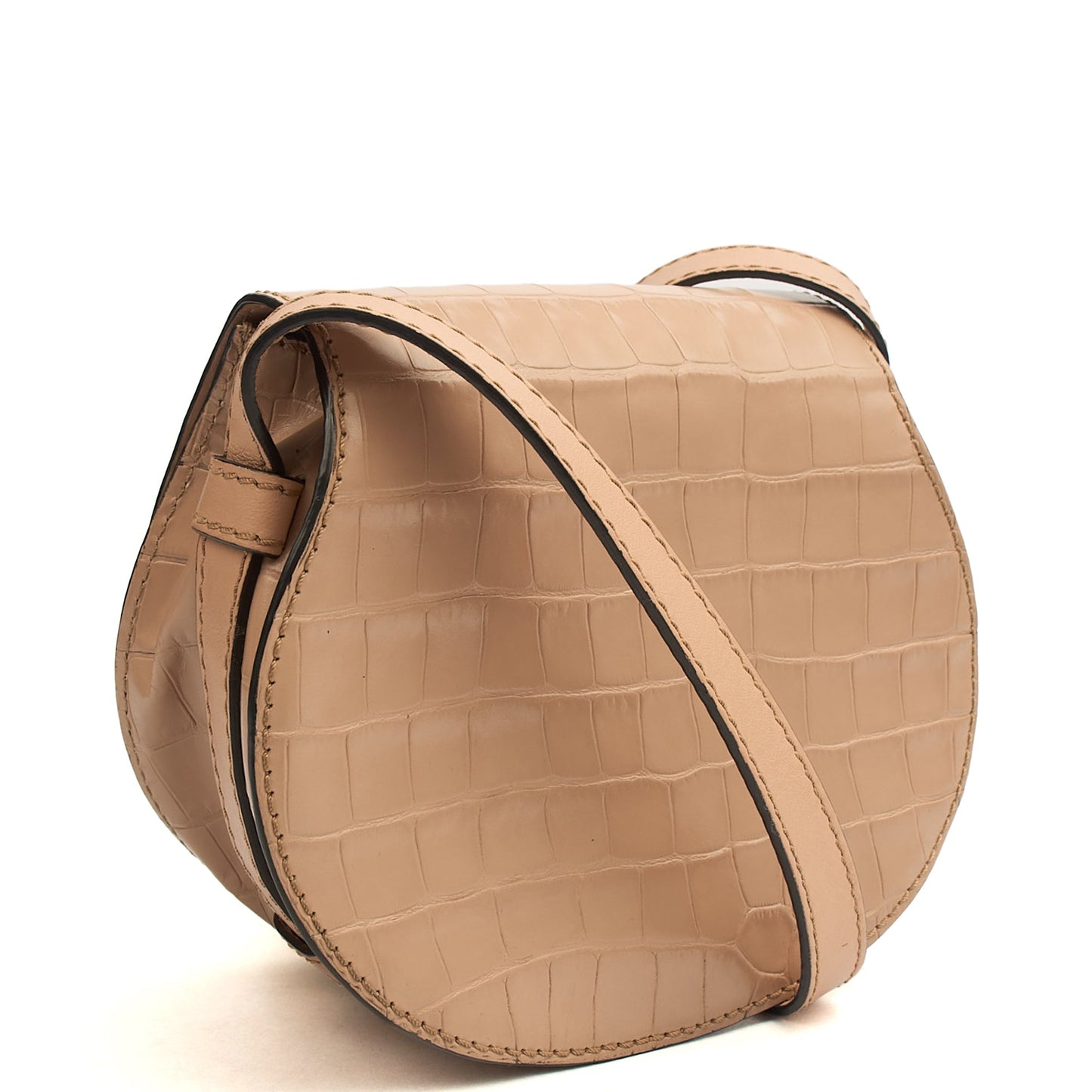 Chloe Cross Body Marcie - Small in Neutral, Exotic Effect Leather — Alternate View 8