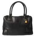 Loewe Tote Amazona 36 in Black, Leather — Front View