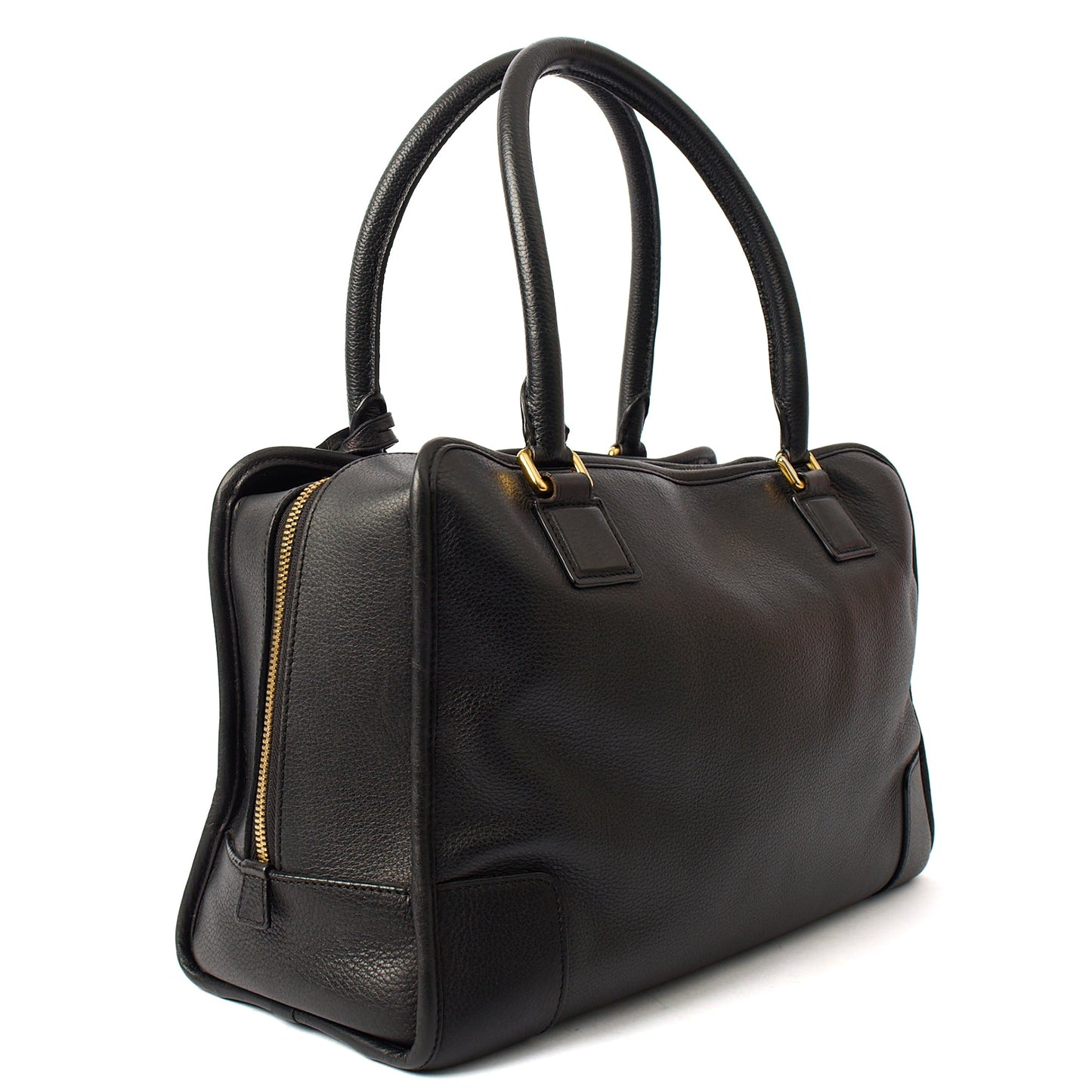 Loewe Tote Amazona 36 in Black, Leather — Back View