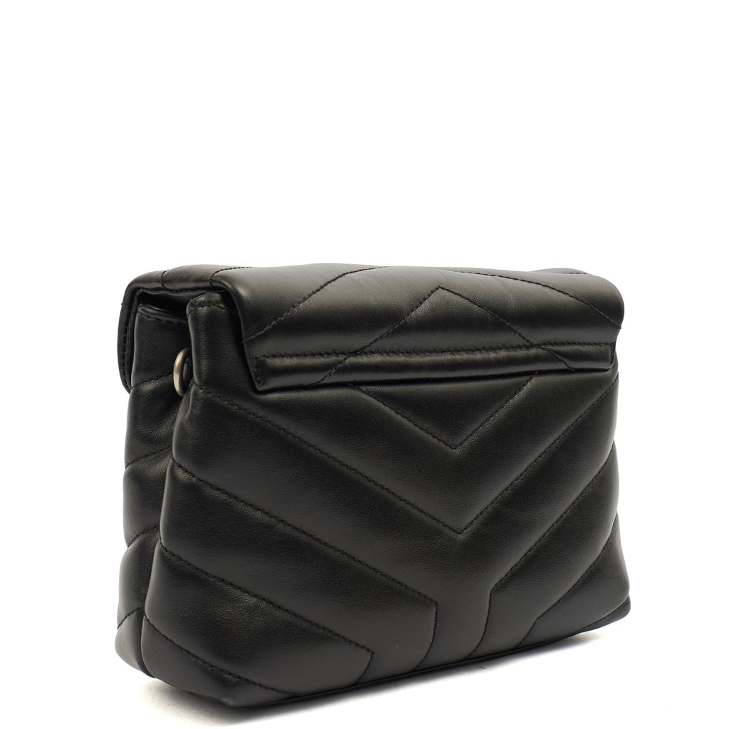 Saint Laurent Mini Bag LouLou - Toy in Black, Leather — Back View