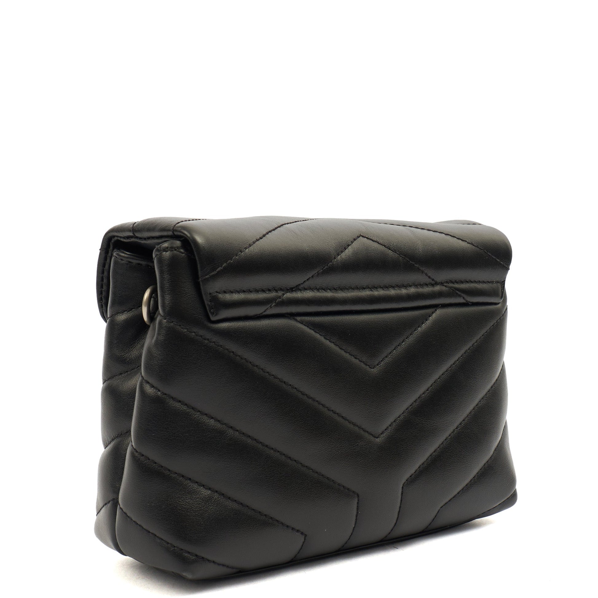 Saint Laurent Mini Bag LouLou - Toy in Black, Leather — Back View