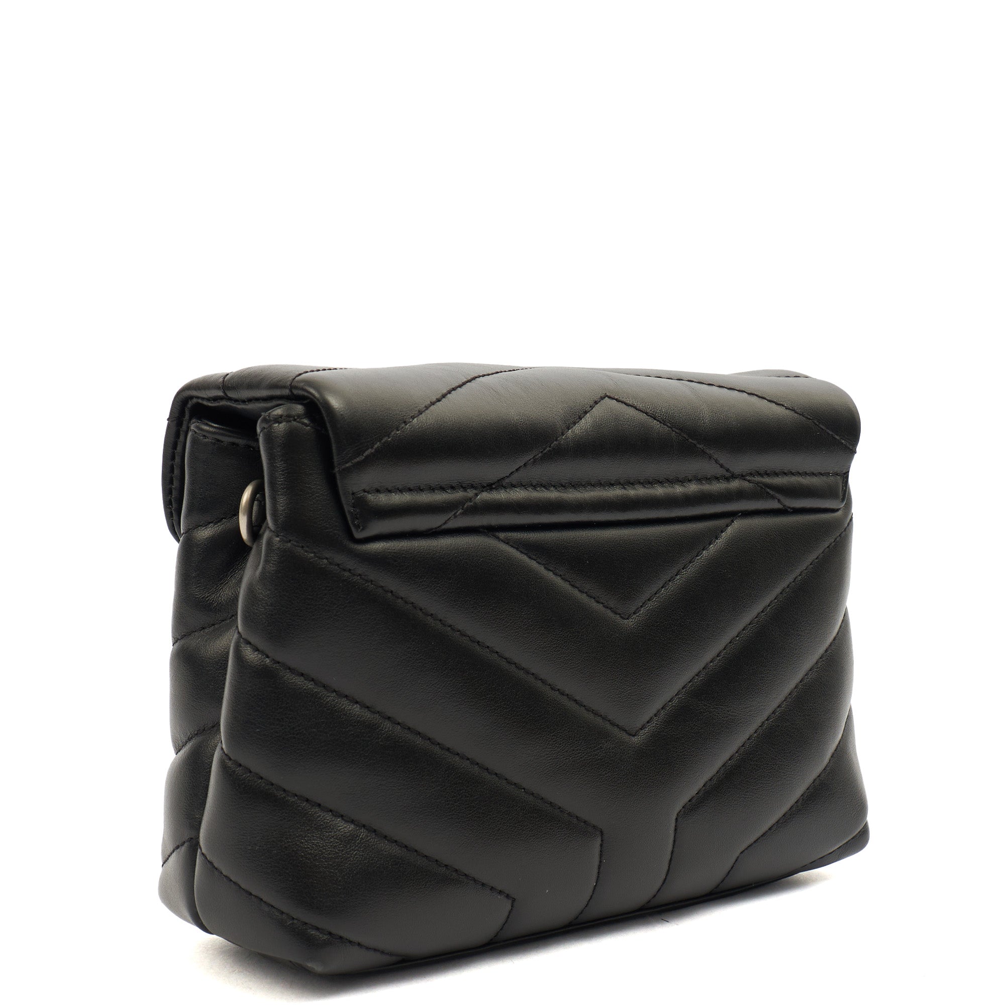Saint Laurent Mini Bag LouLou - Toy in Black, Leather — Back View