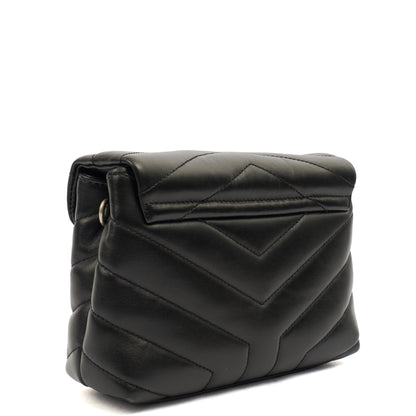 Saint Laurent Mini Bag LouLou - Toy in Black, Leather — Back View