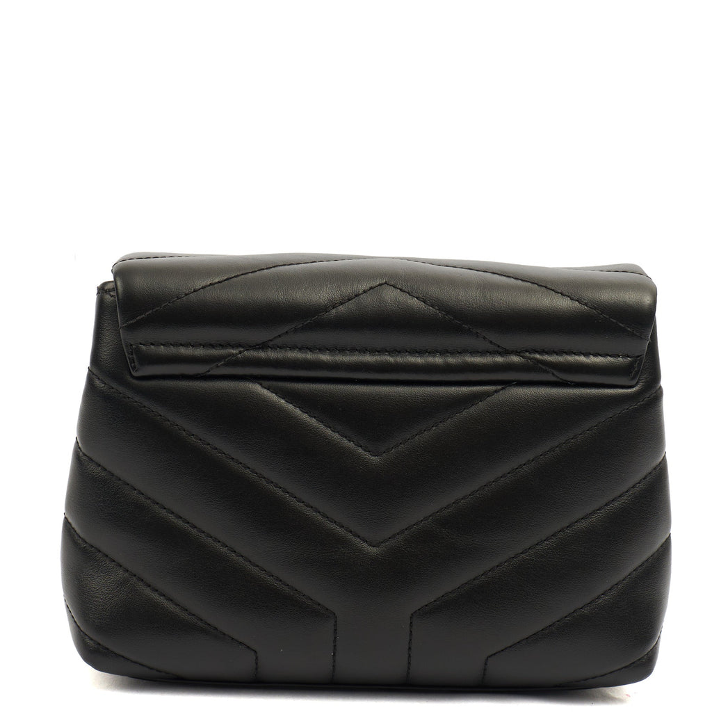Saint Laurent Mini Bag LouLou - Toy in Black, Leather — Top View