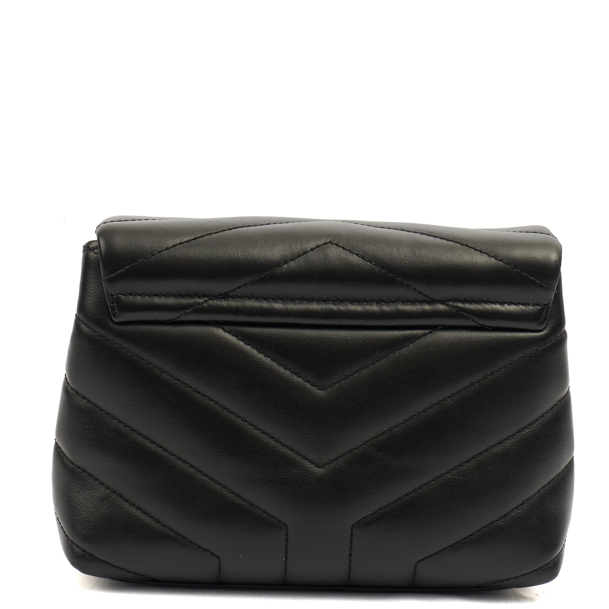 Saint Laurent Mini Bag LouLou - Toy in Black, Leather — Top View