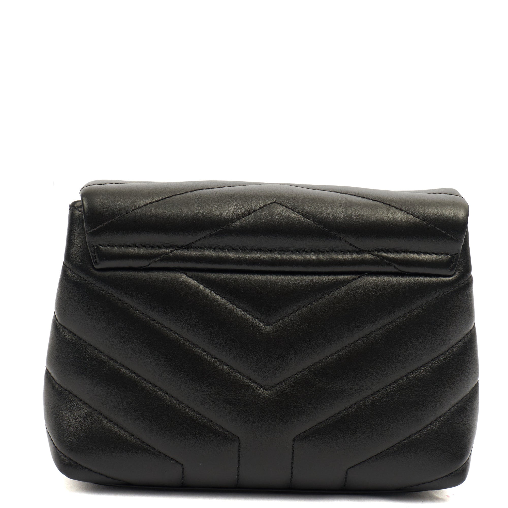 Saint Laurent Mini Bag LouLou - Toy in Black, Leather — Top View