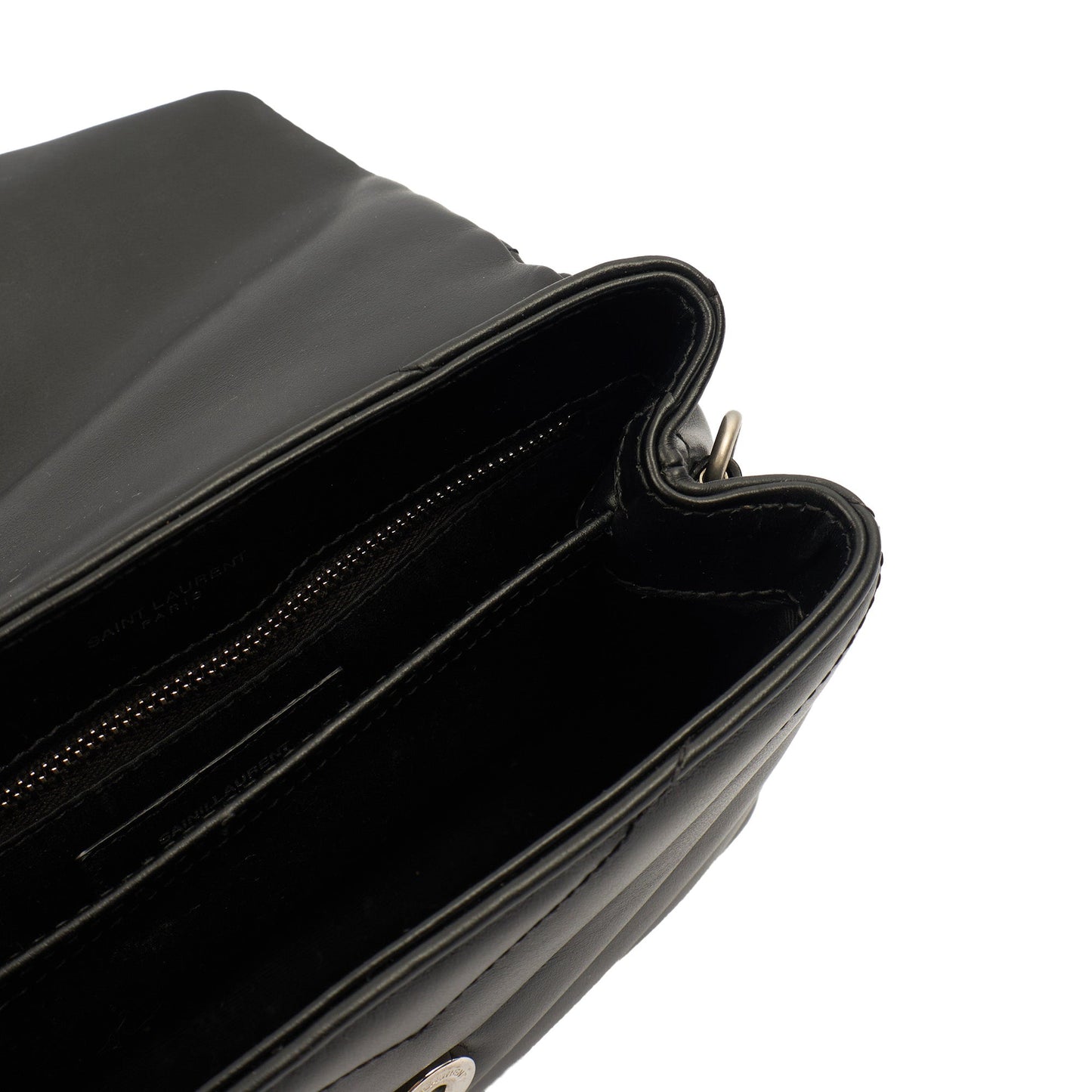 Saint Laurent Mini Bag LouLou - Toy in Black, Leather — Alternate View 8