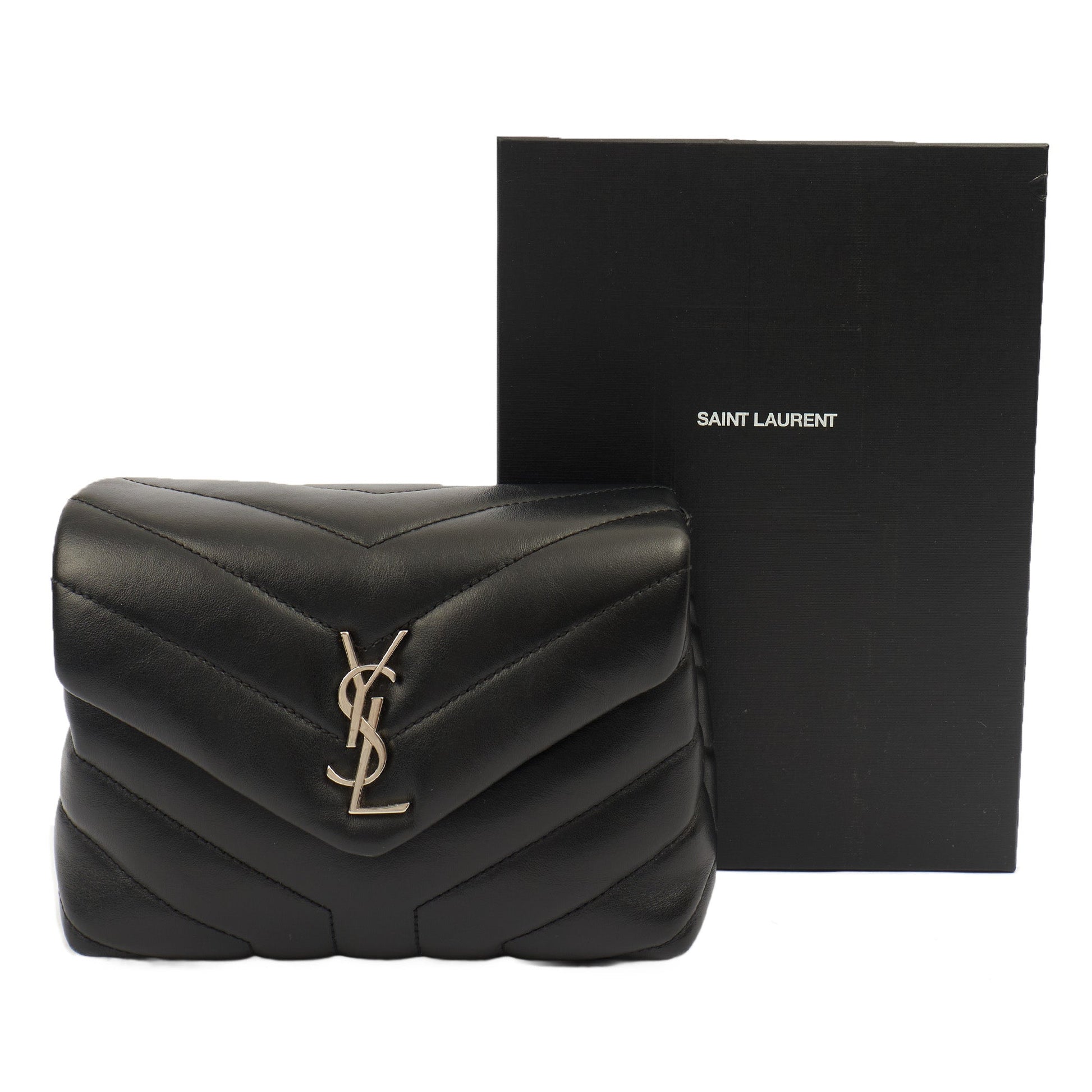 Saint Laurent Mini Bag LouLou - Toy in Black, Leather — Side View