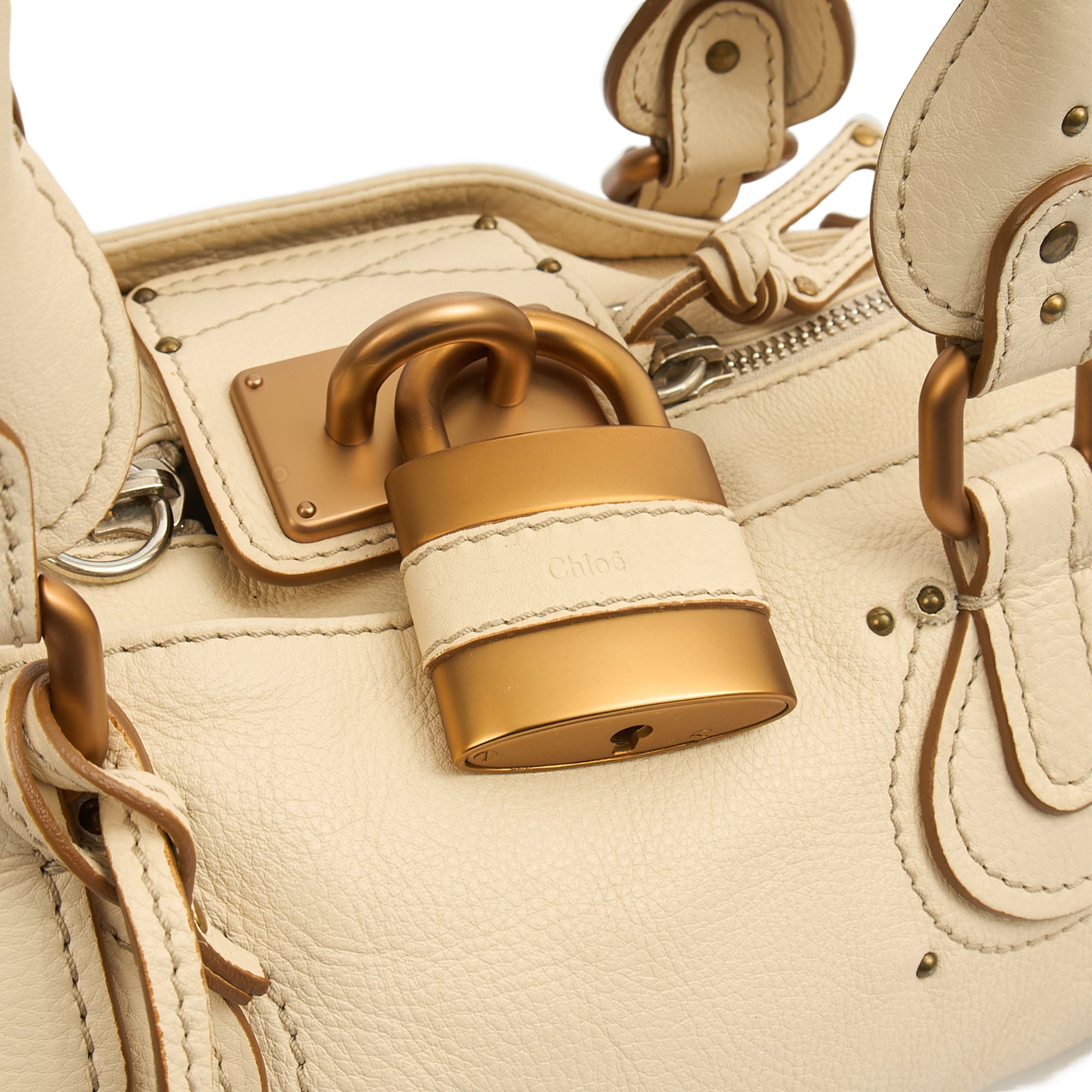 Chloe Shoulder Bag Paddington in cream , leather — Alternate View 9