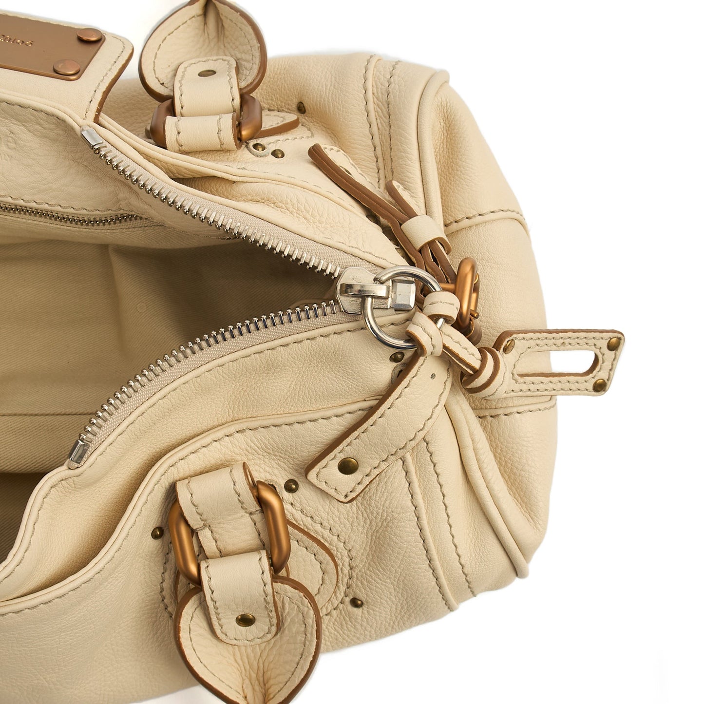 Chloe Shoulder Bag Paddington in cream , leather — Alternate View 7