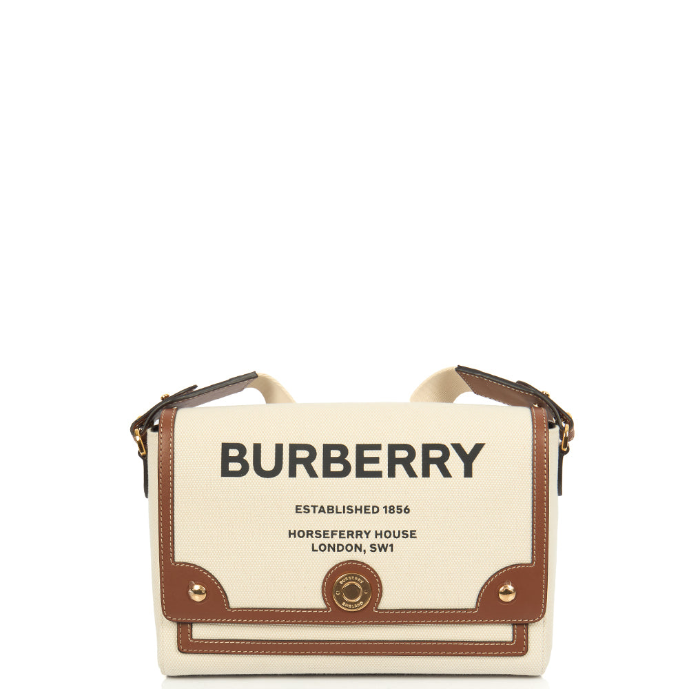 Burberry Shoulder Bag Note Crossbody Bag in Brown, Canvas — Alternate View 9