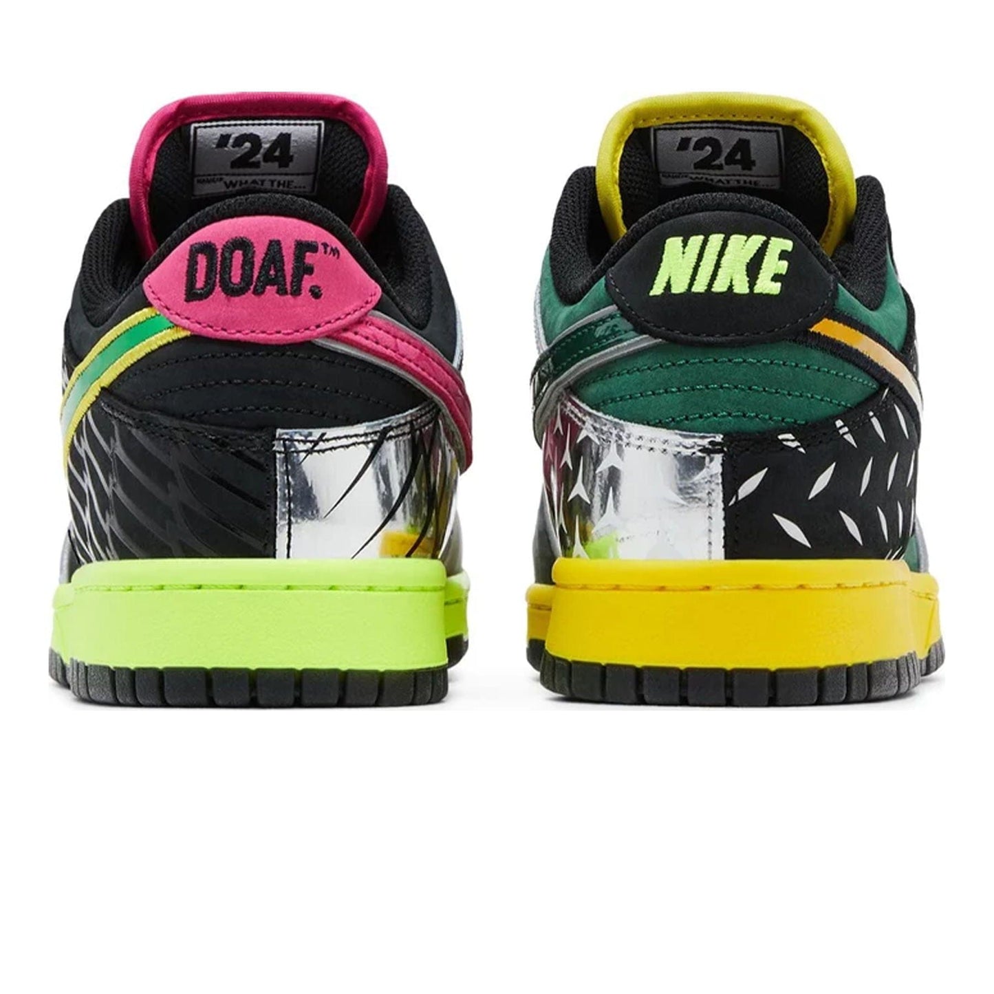 Nike Dunk Low 'What the Duck - University of Oregon Home' PE — UK 3 | EU 35.5 | US 3.5 — Top View