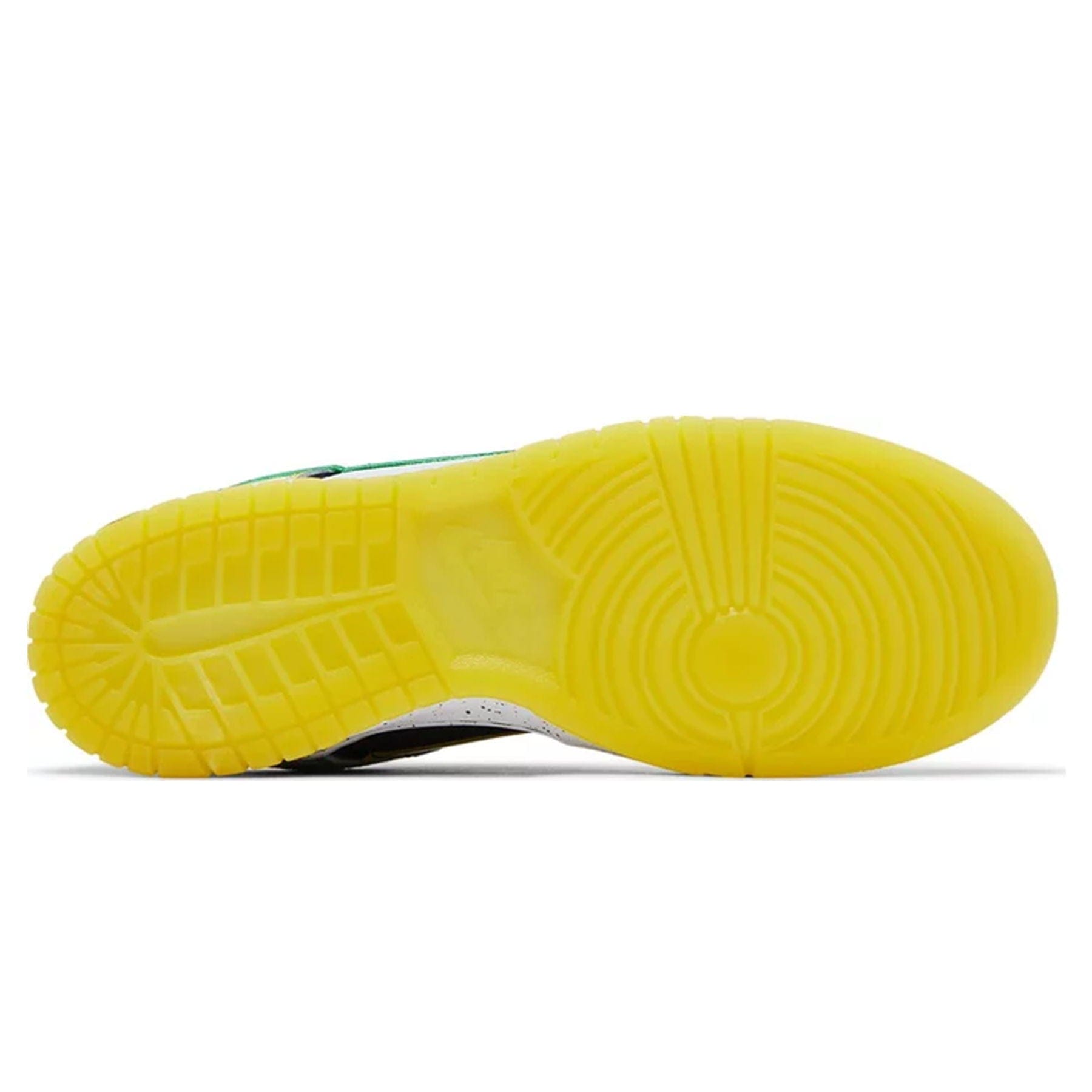 Nike Dunk Low 'What the Duck - University of Oregon Away' PE — UK 3 | EU 35.5 | US 3.5 — Top View