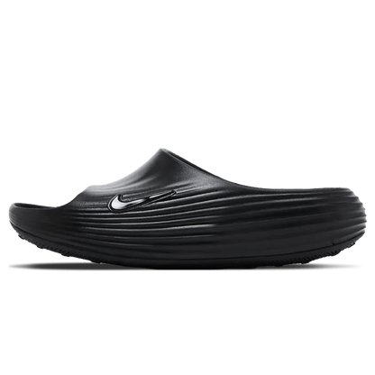 Nike ReactX Rejuven8 Slide 'Triple Black' — UK 3 | EU 35.5 | US 3.5 — Front View