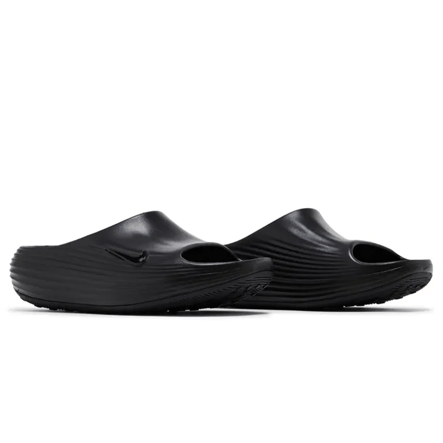 Nike ReactX Rejuven8 Slide 'Triple Black' — UK 3 | EU 35.5 | US 3.5 — Back View