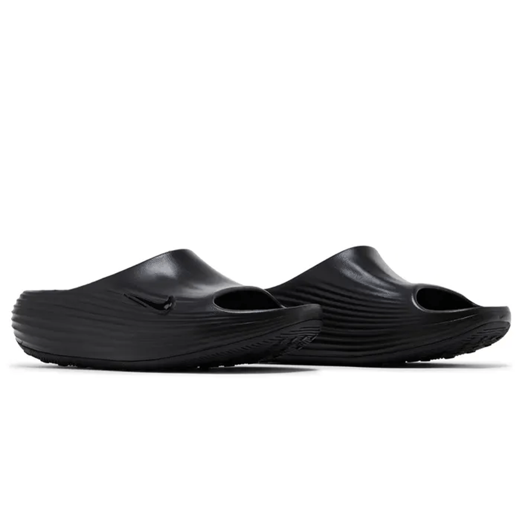 Nike ReactX Rejuven8 Slide 'Triple Black' — UK 3 | EU 35.5 | US 3.5 — Back View
