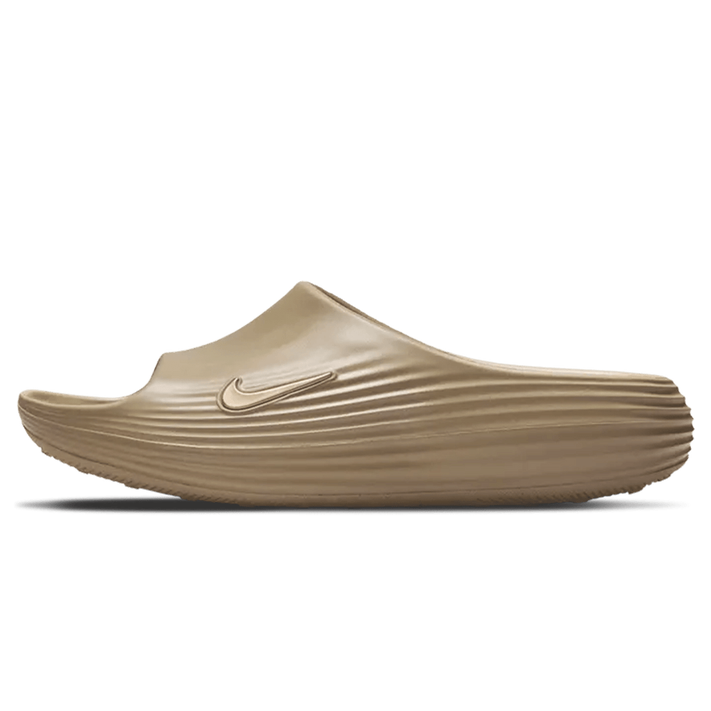 Nike ReactX Rejuven8 Slide 'Khaki' — UK 3 | EU 35.5 | US 3.5 — Front View