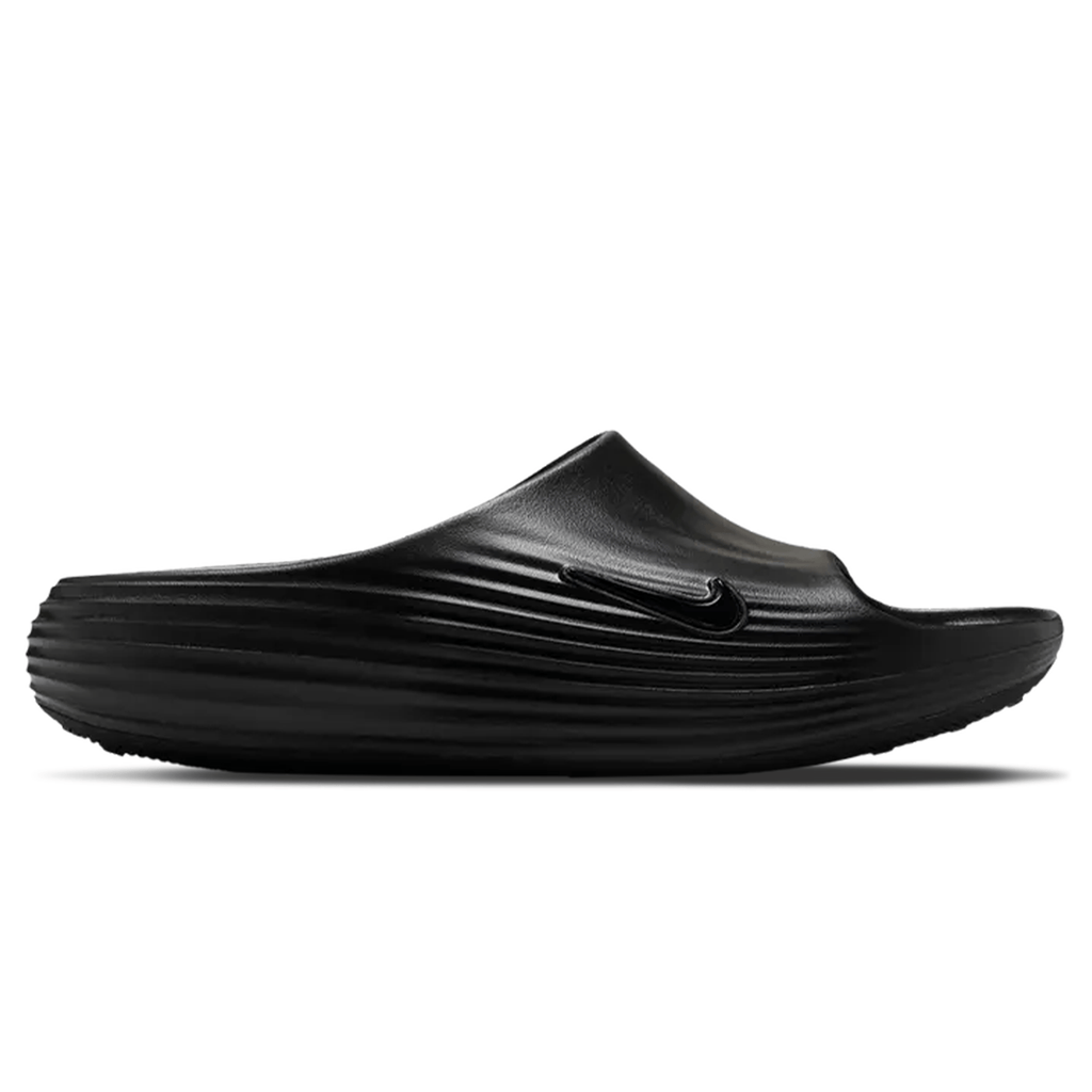 Nike ReactX Rejuven8 Slide Wmns 'Triple Black' — UK 2.5 | EU 35.5 | US 5 — Side View