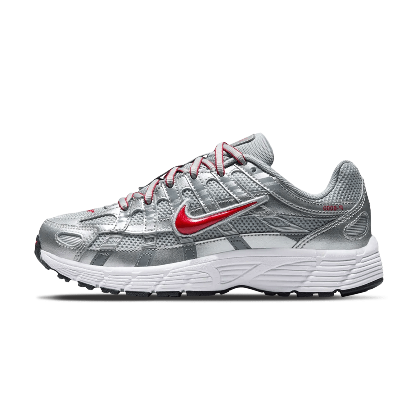 Nike P-6000 GS 'Metallic Silver Gym Red' — UK 13.5 | EU 32 | US 1Y — Front View
