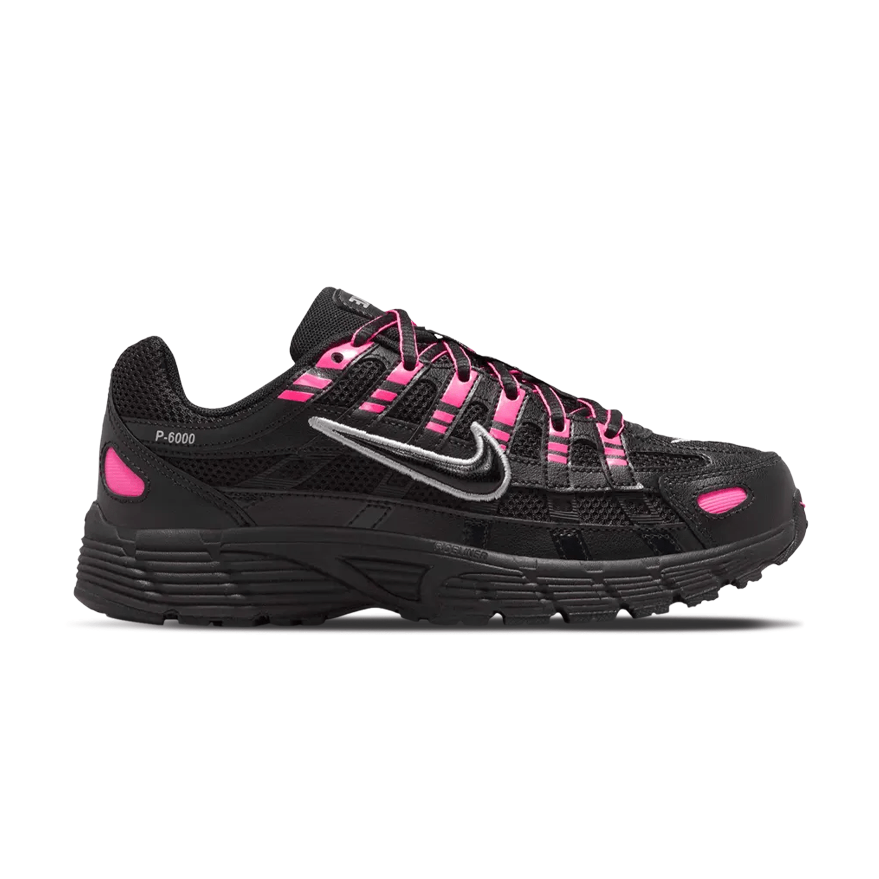 Nike P-6000 GS 'Black Pink Blast' — UK 13.5 | EU 32 | US 1Y — Side View