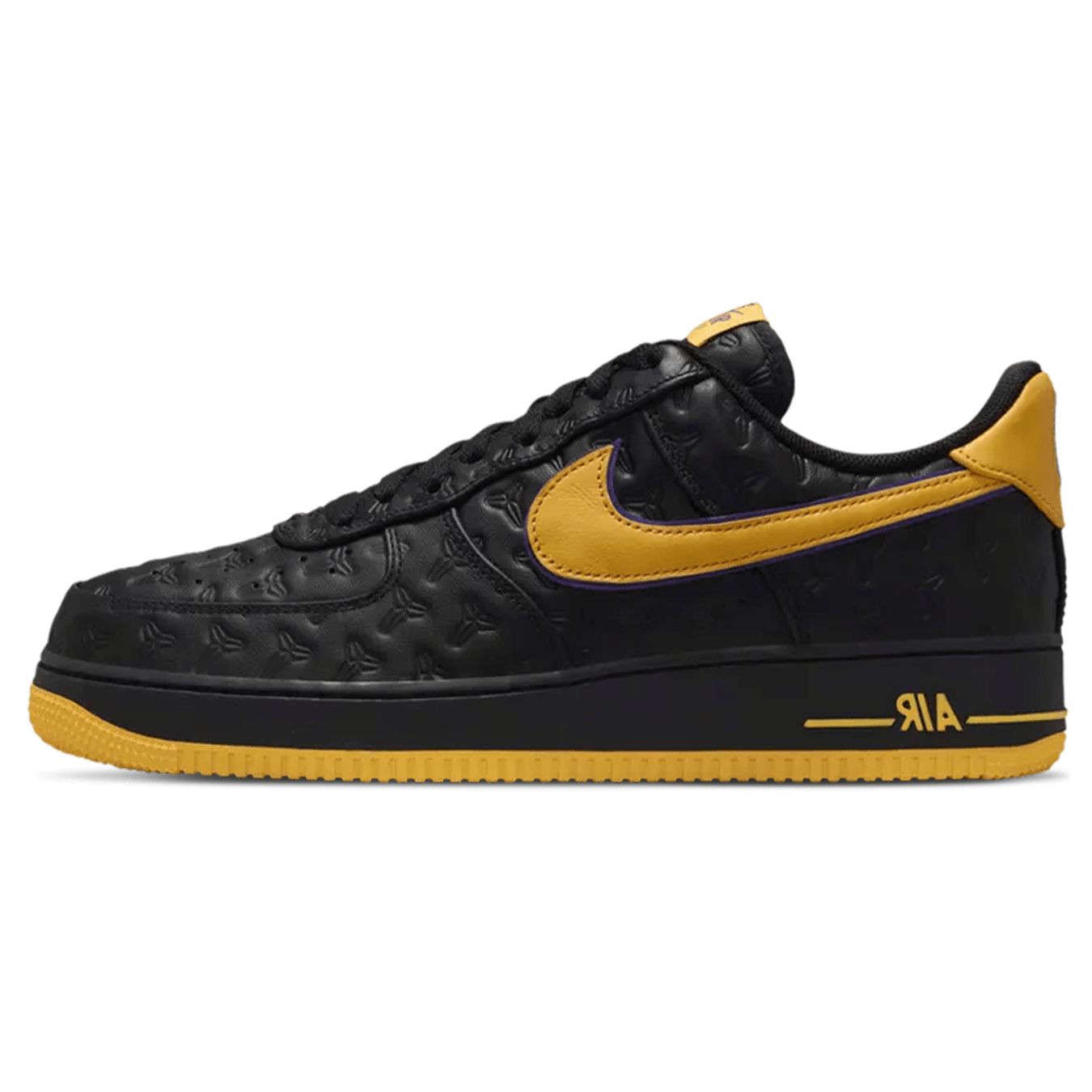 Kobe Bryant x Nike Air Force 1 Low Retro QS 'Lakers Away' — UK 3 | EU 35.5 | US 3.5 — Front View