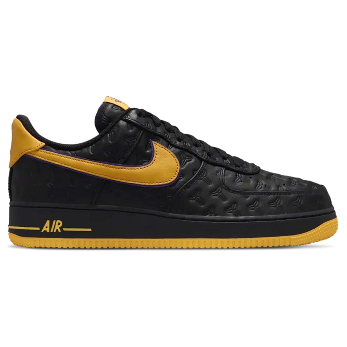 Kobe Bryant x Nike Air Force 1 Low Retro QS 'Lakers Away' — UK 3 | EU 35.5 | US 3.5 — Side View