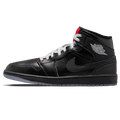 Air Jordan 1 Mid SE 'Black Metallic Reimagined' — UK 3 | EU 35.5 | US 3.5 — Front View