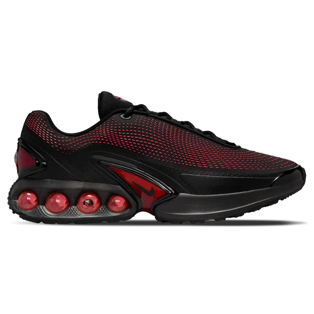 Nike Air Max DN Essential 'Black Bright Crimson' — UK 3 | EU 35.5 | US 3.5 — Side View