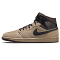 Air Jordan 1 Mid 'Khaki Black' — UK 3 | EU 35.5 | US 3.5 — Front View