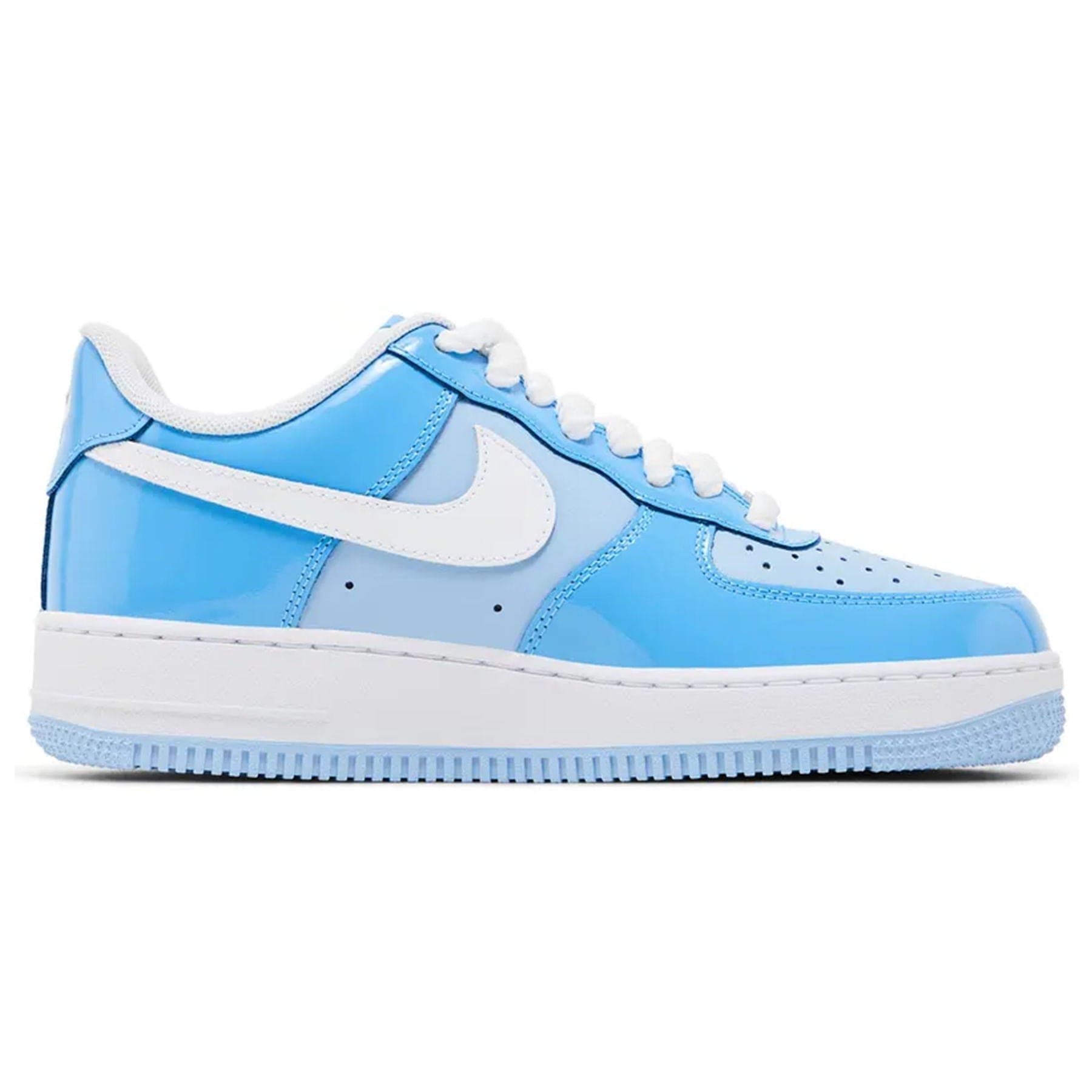 Nike Air Force 1 '07 LV8 'Psychic Blue Patent' — UK 3 | EU 35.5 | US 3.5 — Back View
