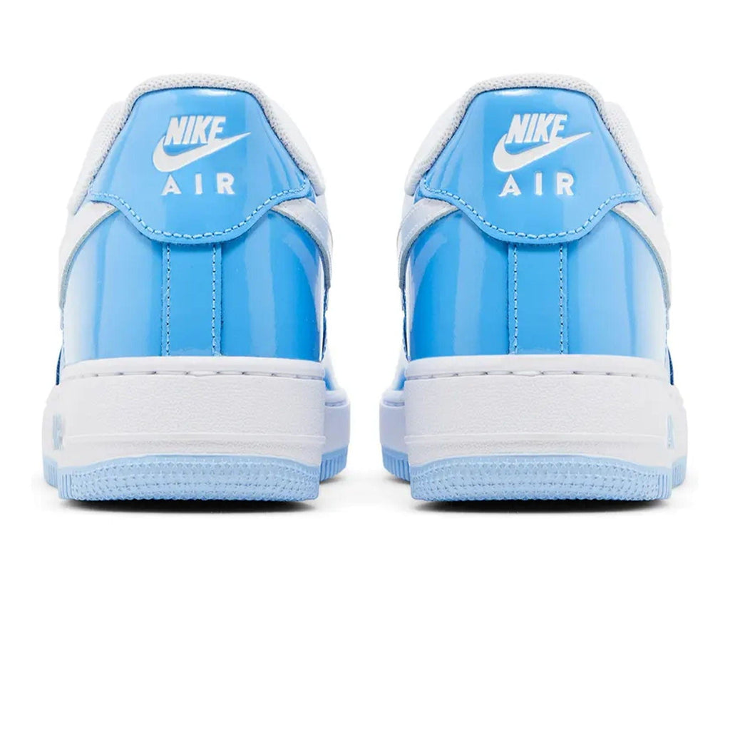 Nike Air Force 1 '07 LV8 'Psychic Blue Patent' — UK 3 | EU 35.5 | US 3.5 — Detail View