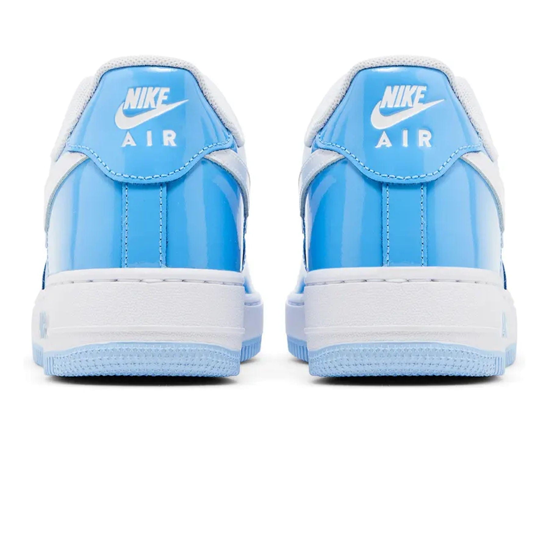 Nike Air Force 1 '07 LV8 'Psychic Blue Patent' — UK 3 | EU 35.5 | US 3.5 — Detail View