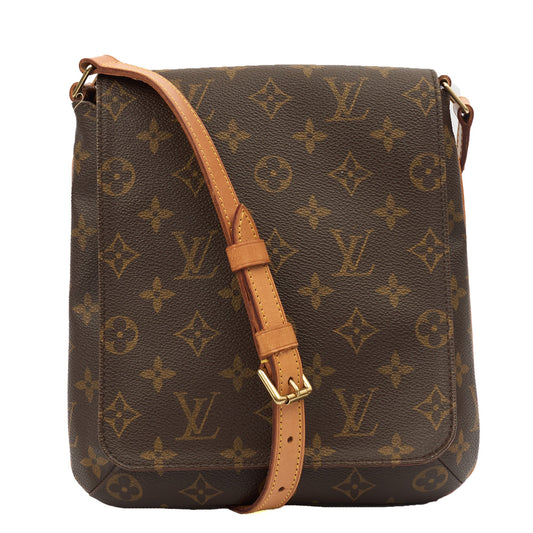 Louis Vuitton Cross Body Musette Salsa PM in Monogram, Canvas — Front View