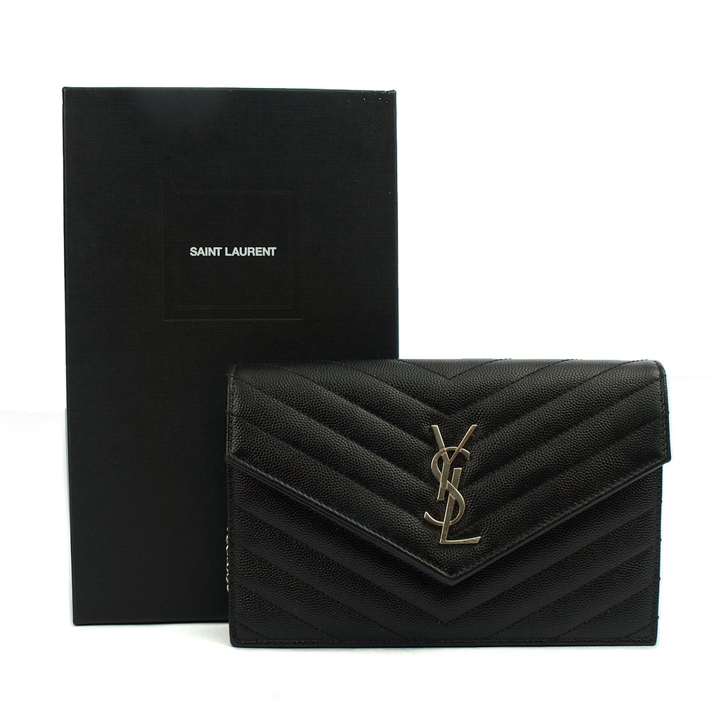 Saint Laurent Cross Body Kate Small in Black, Calfskin Leather — Lifestyle View