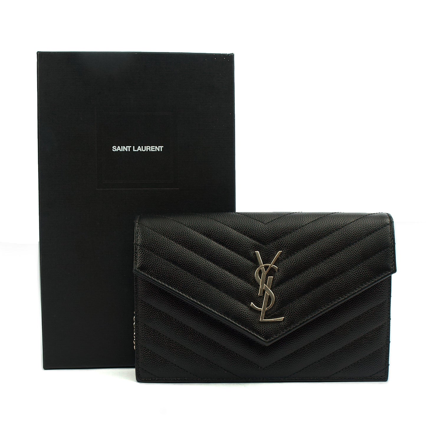 Saint Laurent Cross Body Kate Small in Black, Calfskin Leather — Lifestyle View