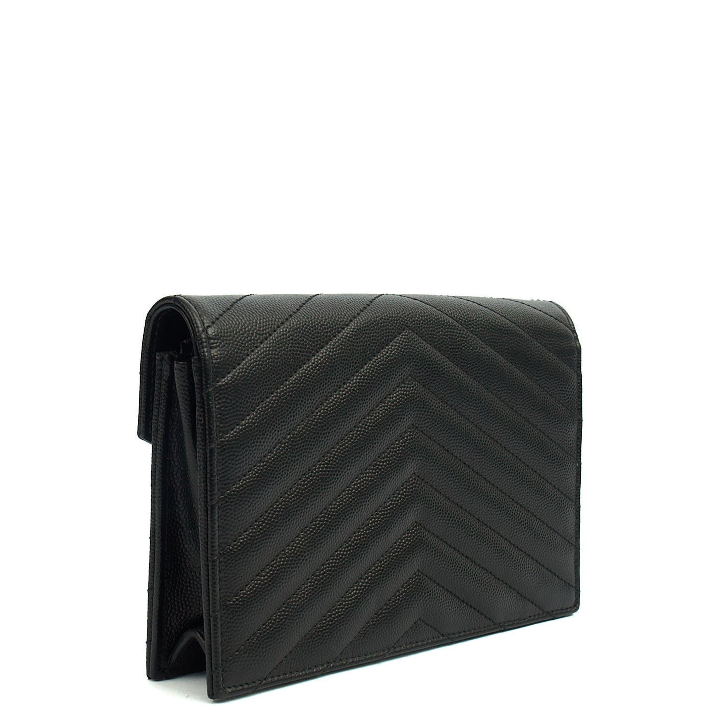 Saint Laurent Cross Body Kate Small in Black, Calfskin Leather — Side View