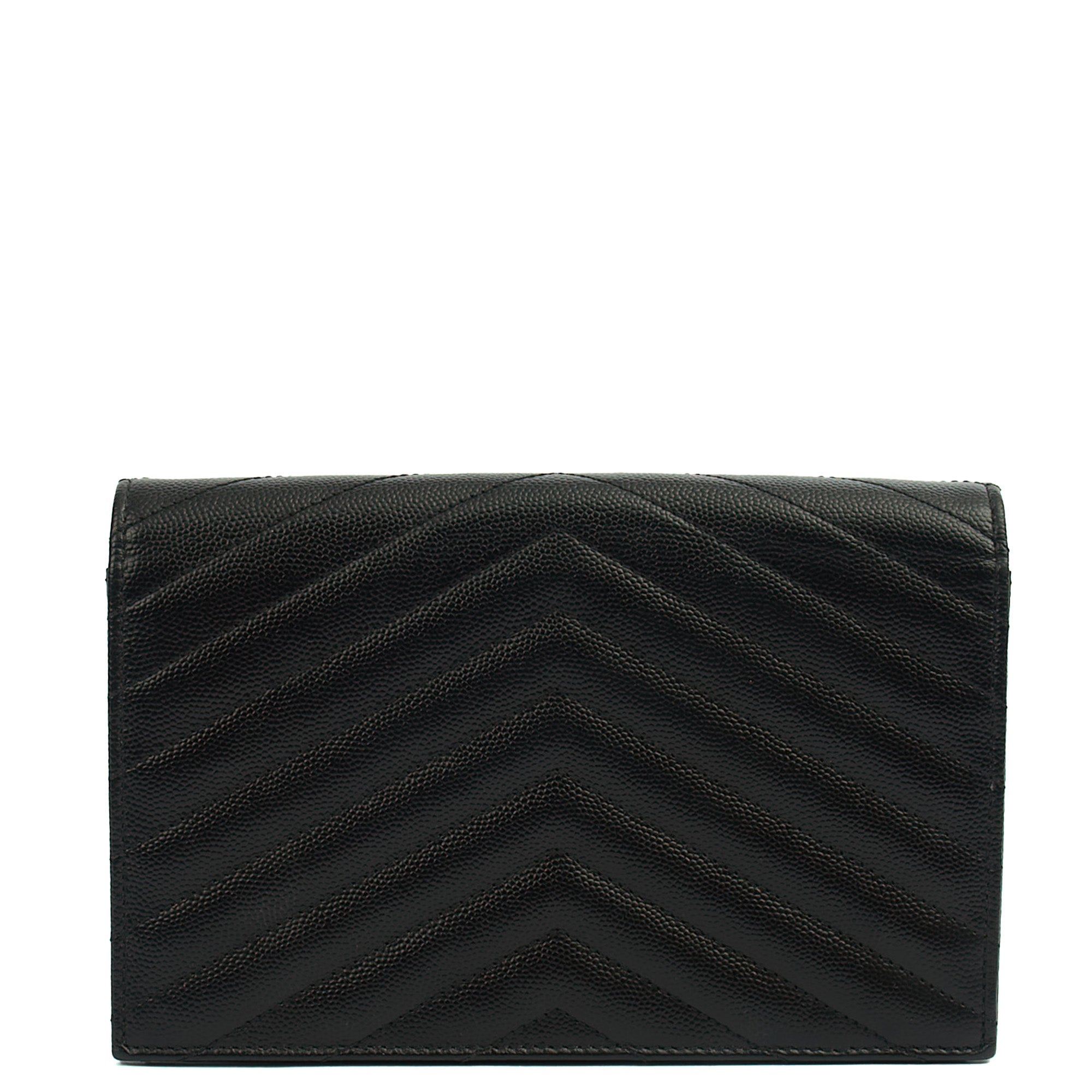 Saint Laurent Cross Body Kate Small in Black, Calfskin Leather — Back View