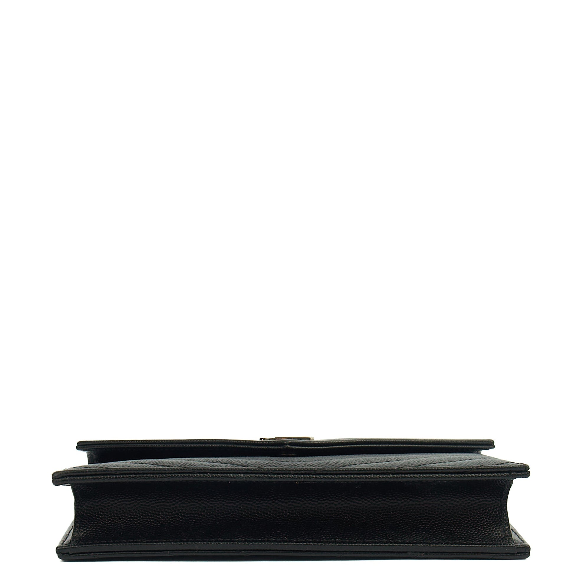Saint Laurent Cross Body Kate Small in Black, Calfskin Leather — Top View