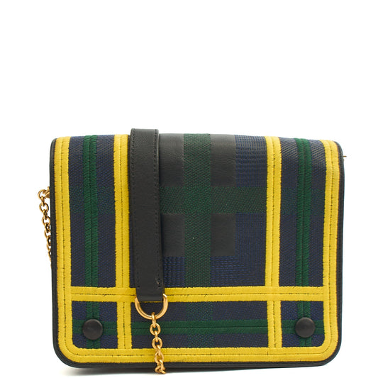 Mulberry Cross Body Clifton in Blue, Leather — Front View