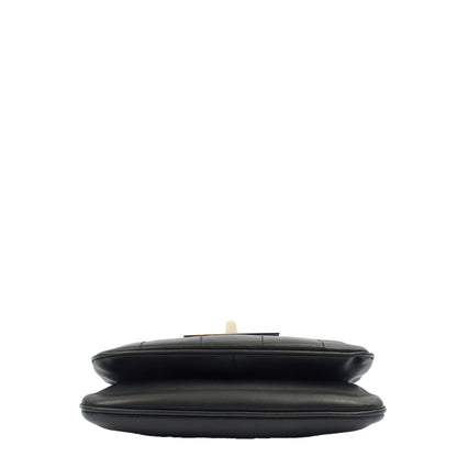 Chanel Shoulder Bag No.5 Giant Mademoiselle Bag in Black, Calfskin Leather — Top View