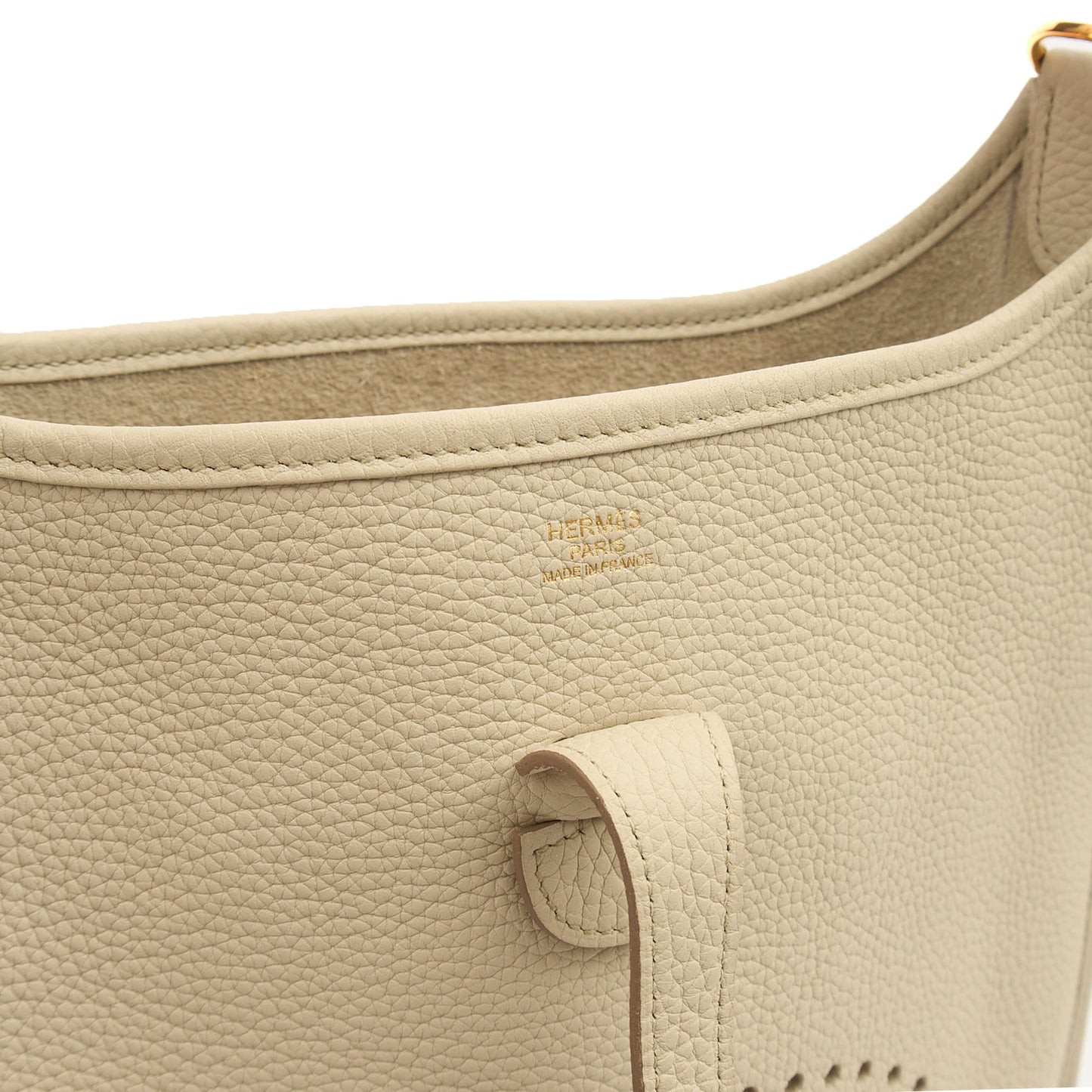 Hermes Cross Body Evelyne 29 in Beton, Leather — Alternate View 11
