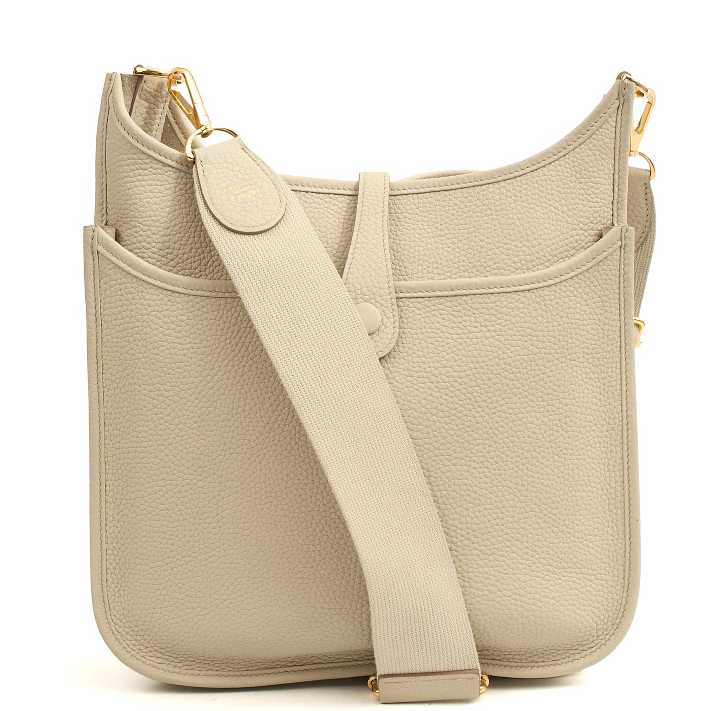 Hermes Cross Body Evelyne 29 in Beton, Leather — Alternate View 17