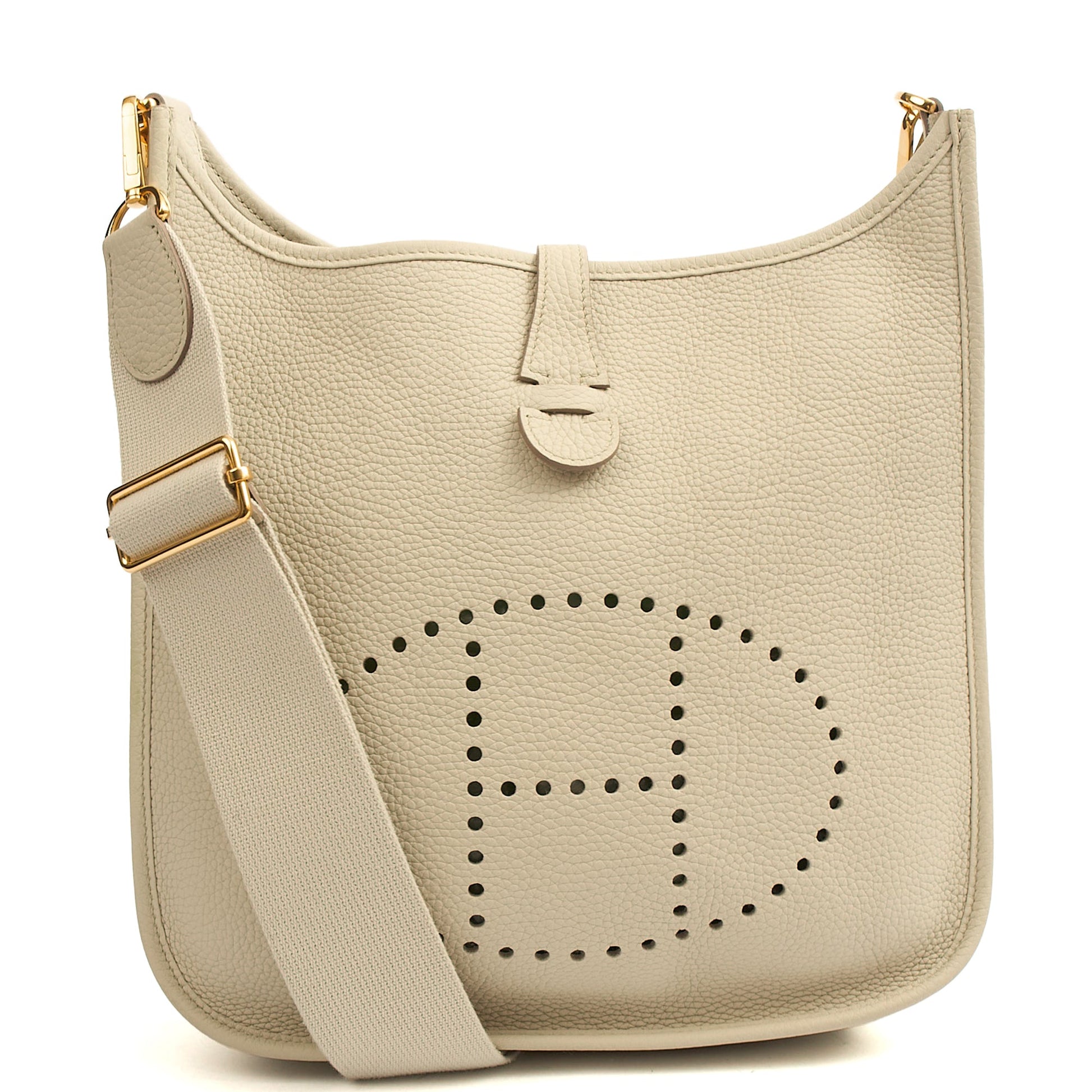 Hermes Cross Body Evelyne 29 in Beton, Leather — Alternate View 13