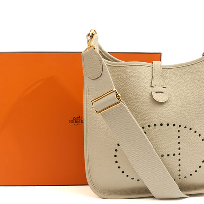 Hermes Cross Body Evelyne 29 in Beton, Leather — Alternate View 14